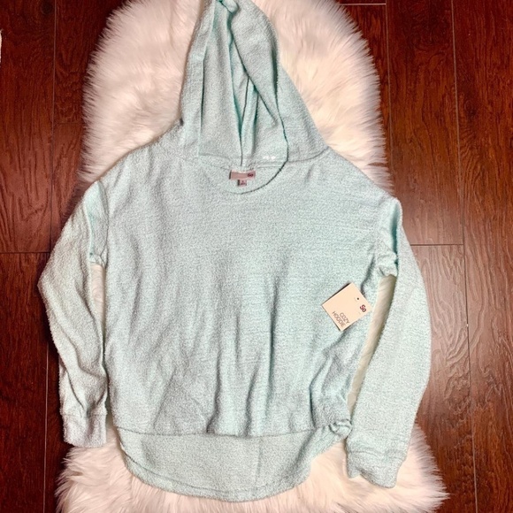 SO Juniors Cozy Lightweight Green Hooded Sweater (S) - Picture 2 of 7
